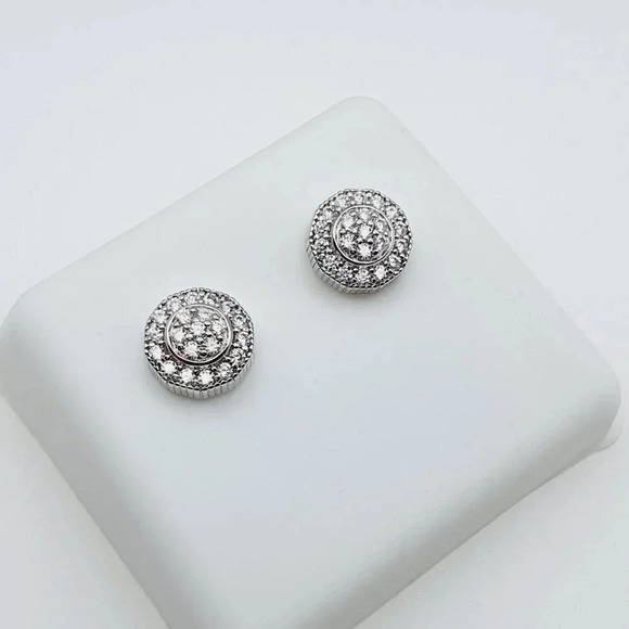 "925 Sterling Silver Plated CZ Earrings, INUS1BR170 - Picture 8 of 11